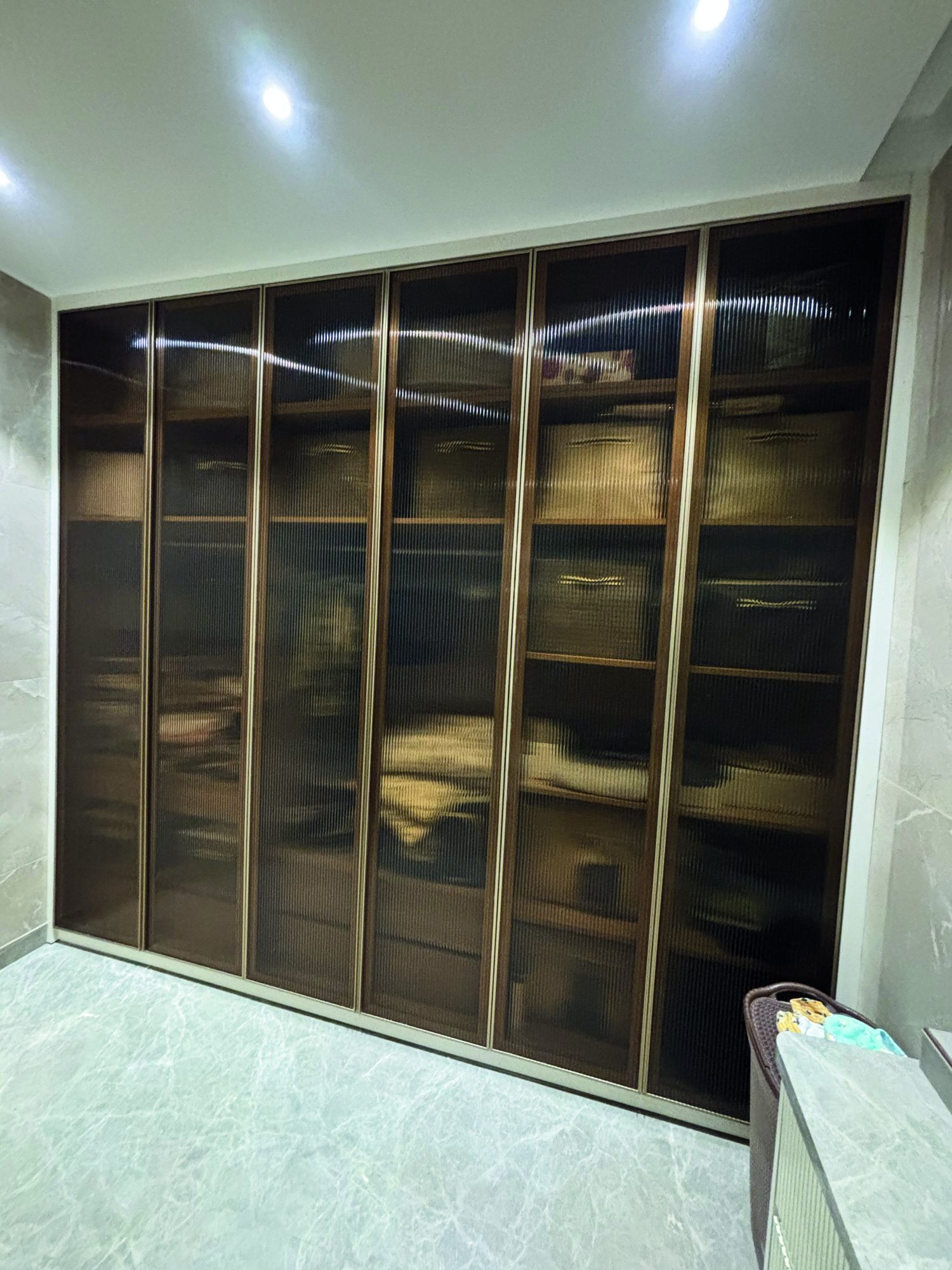 Framed Glass Wardrobe, Residence · Gurugram